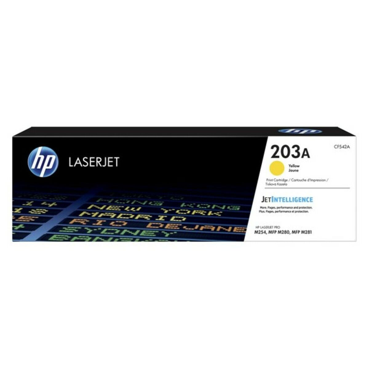 Toner original HP 203A Jaune