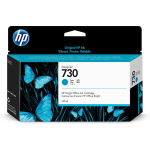 Cartouche d'encre originale HP 730 (P2V62A) Cyan