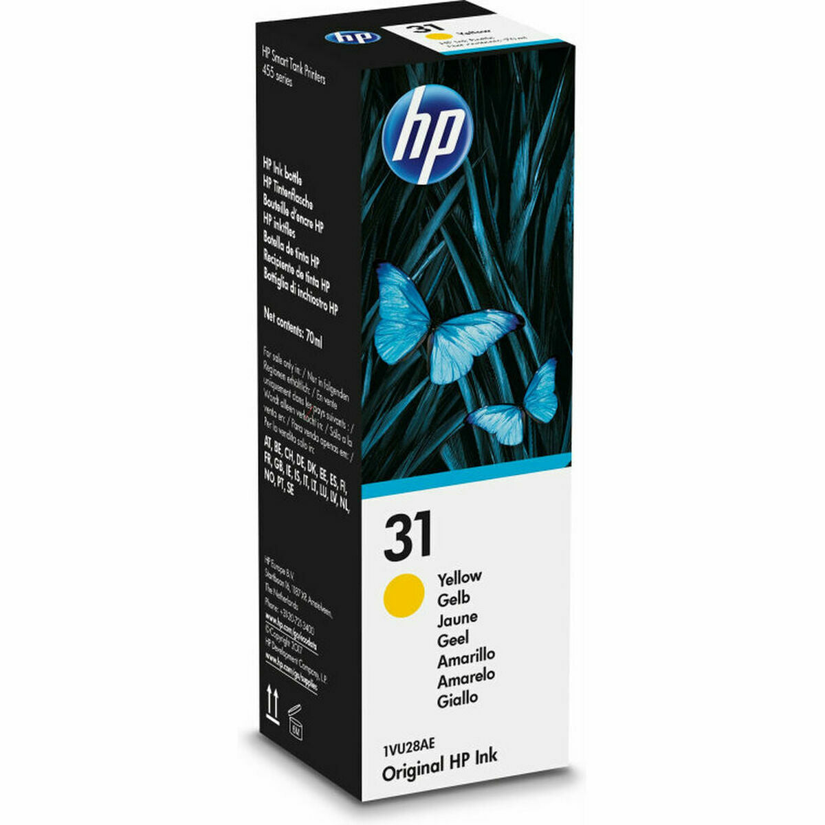 Ink for cartridge refills HP Yellow