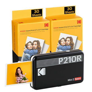 Fotografischer Drucker Kodak MINI 2 RETRO P210RB60 Schwarz