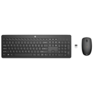 clavier et souris HP 18H24AA Noir QWERTY Qwerty US