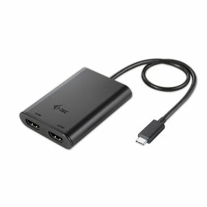 Câble USB-C vers HDMI i-Tec C31DUAL Noir 4K Ultra HD