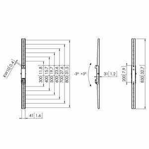 Support de TV Vogel's PFS 3208