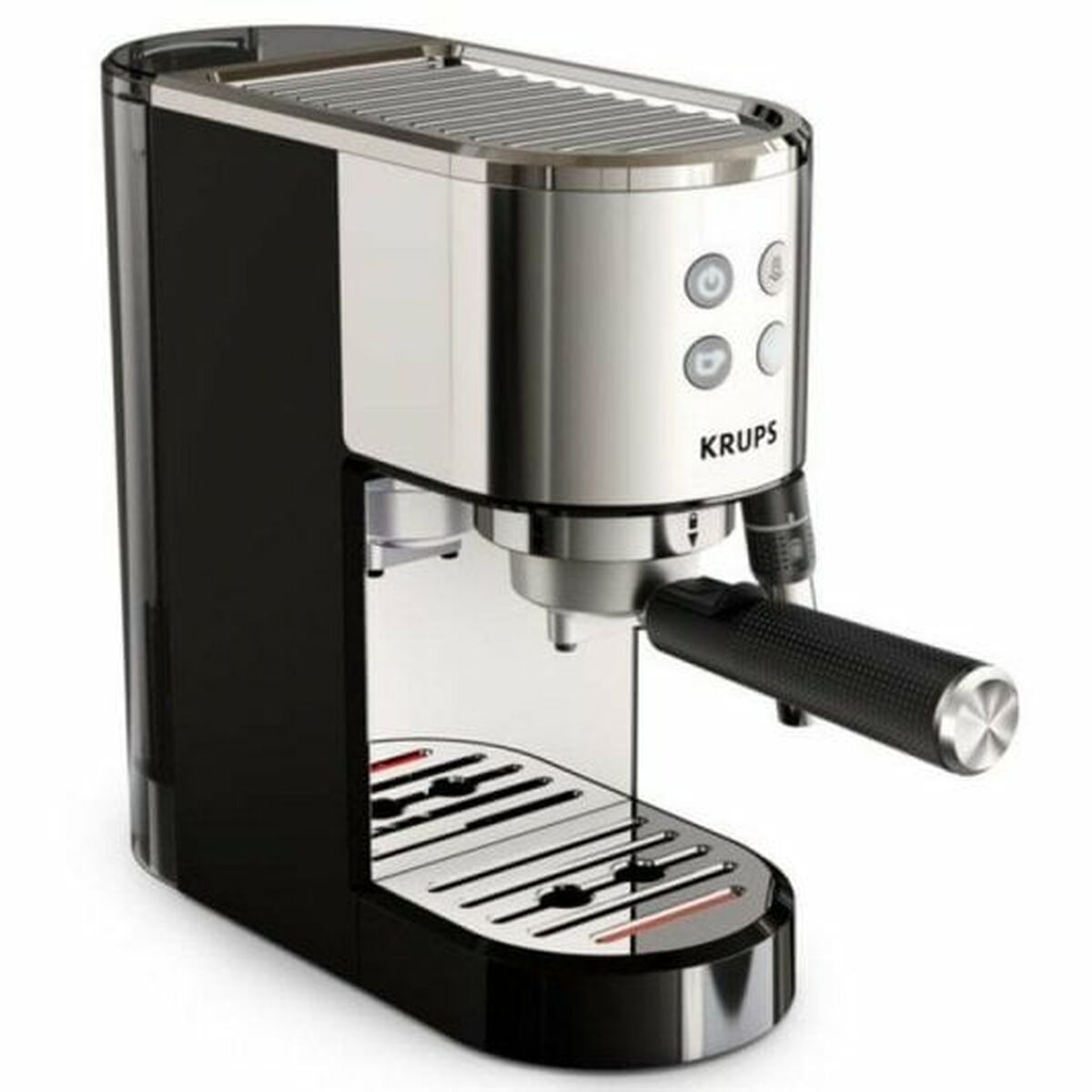 Express Manual Coffee Machine Krups Virtuoso+ XP444C10 Black Steel