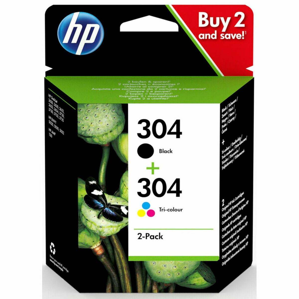 Cartouche d'encre originale HP 3JB05AE Multicouleur Noir