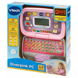 Ordinateur jouet Vtech Diverpink PC ES 24 x 16 x 6 cm