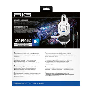Headphones Nacon RIG 300 PRO HS White