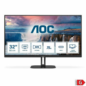 Monitor AOC Q32V5CE/BK 31,5" Quad HD LED VA AMD FreeSync 75 Hz