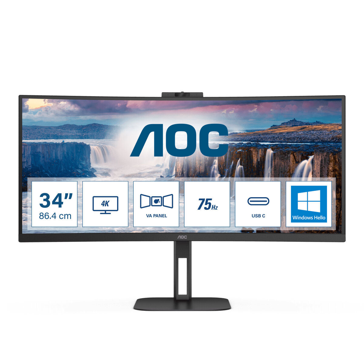 Écran AOC CU34V5CW/BK 34" 100 Hz 60 Hz