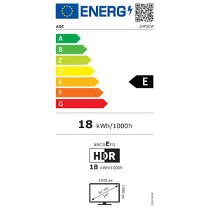 Écran AOC 24P3CW 23,8" Full HD 75 Hz 60 Hz