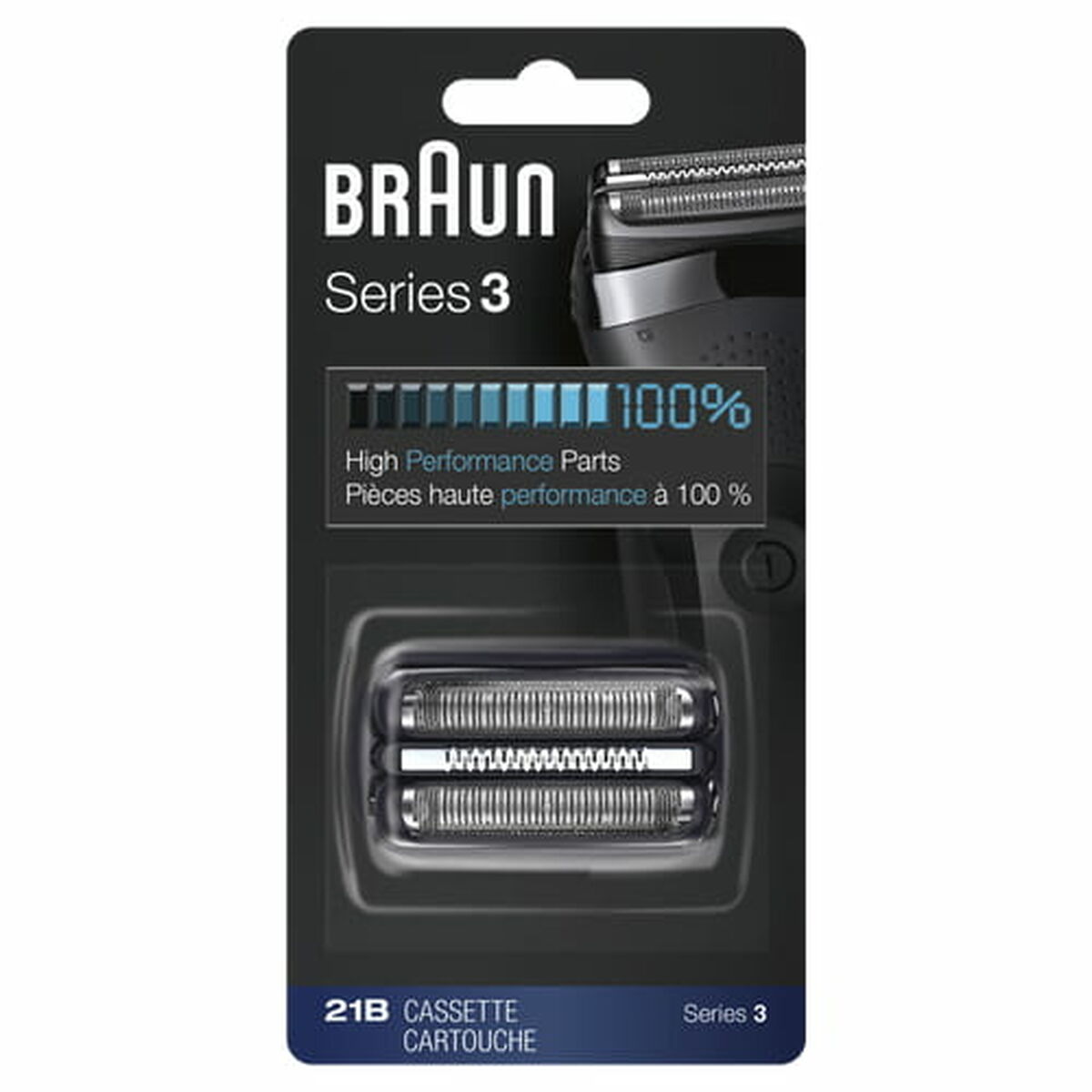 Replacement Head Braun 81686050 Silver Black