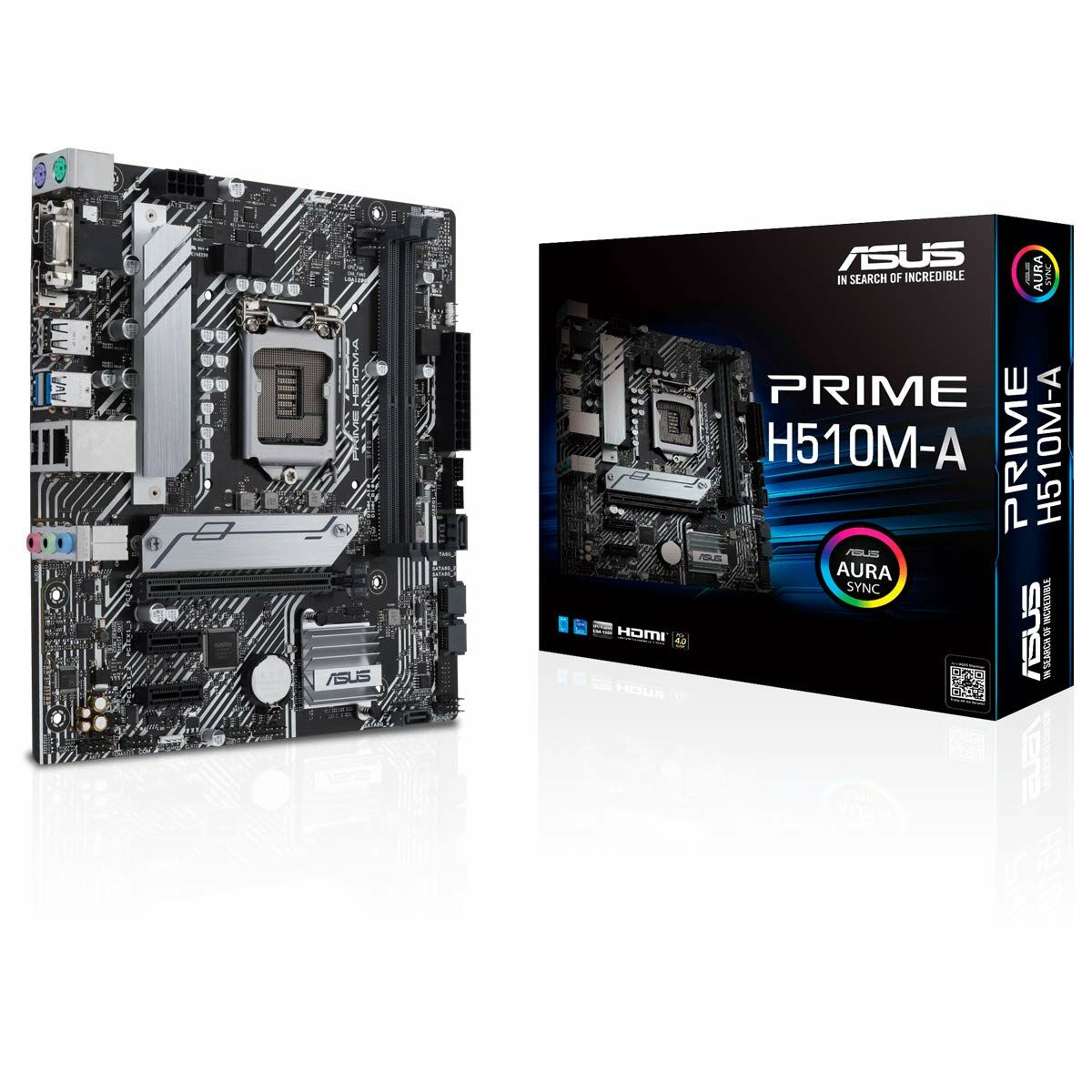 Motherboard Asus PRIME H510M-A mATX LGA1200     Intel H510 LGA 1200