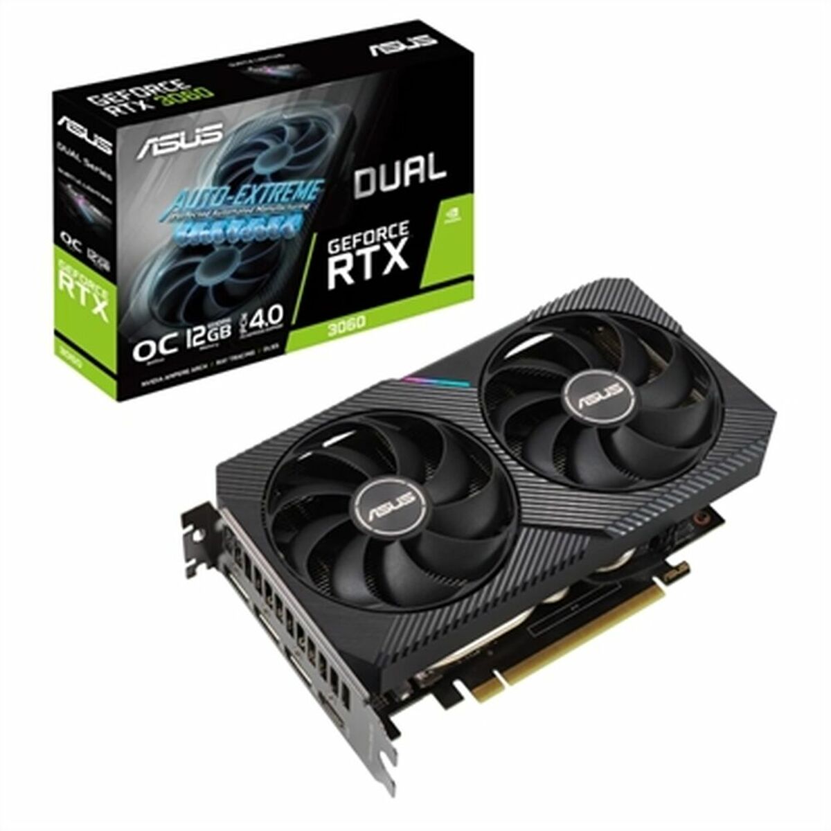 Carte Graphique Asus DUAL-RTX3060-O12G-V2 12 GB GeForce RTX 3060 12 GB GDDR6