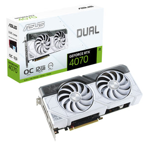 Graphics card Asus Dual GeForce RTX 4070 White OC Edition 12 GB GDDR6X GEFORCE RTX 4070 12 GB RAM