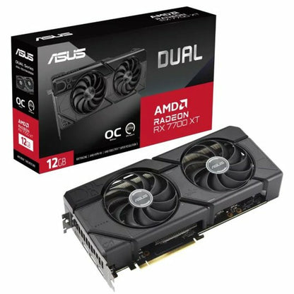 Carte Graphique Asus Dual Radeon RX 7700 XT OC Edition AMD RADEON RX 7700 XT 12 GB GDDR6