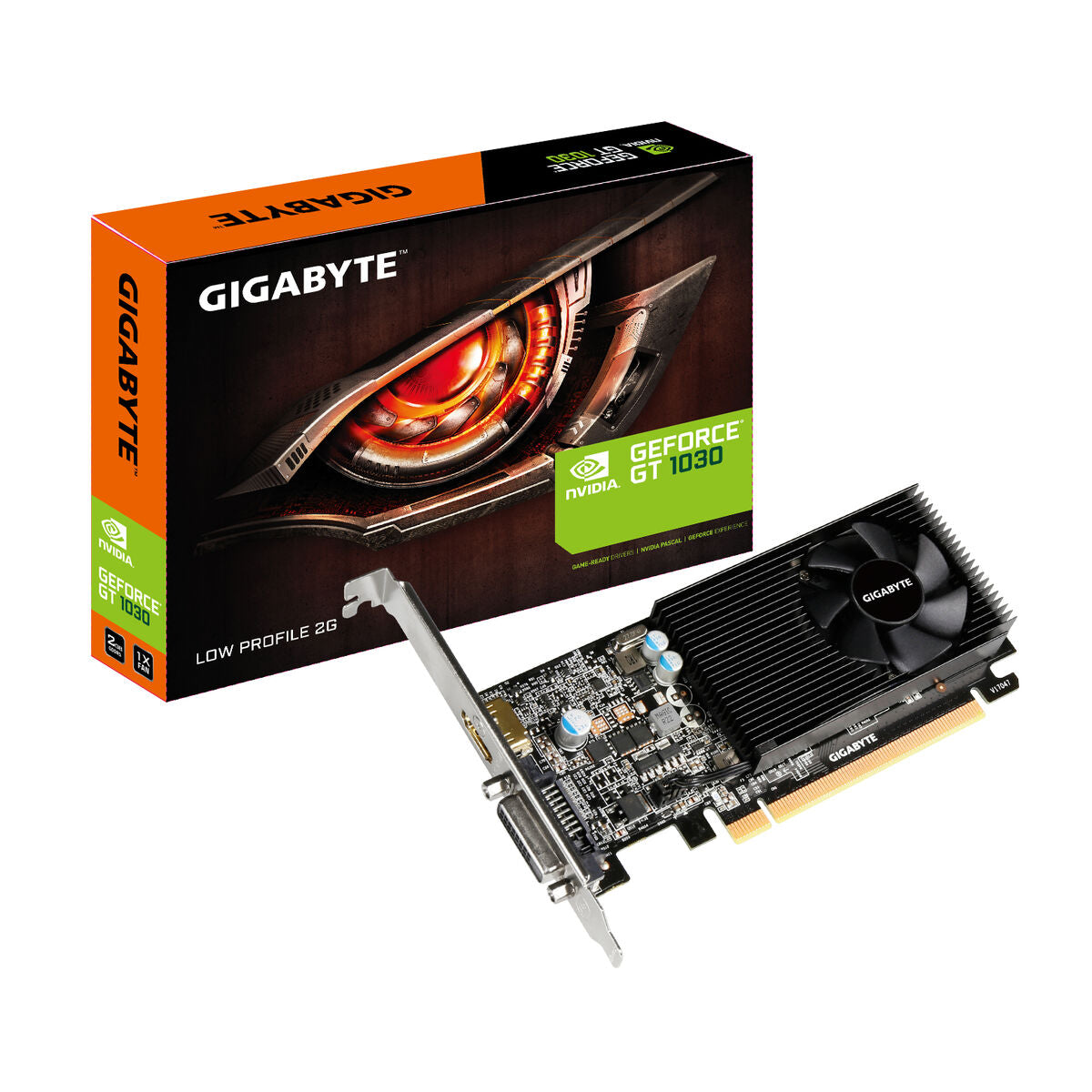 Carte Graphique Gigabyte E082185 2 GB GDDR5 NVIDIA GeForce GT 1030 GDDR5