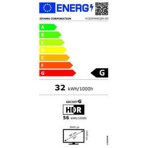 Écran Iiyama XCB3494WQSN-B5 34" LED VA Flicker free