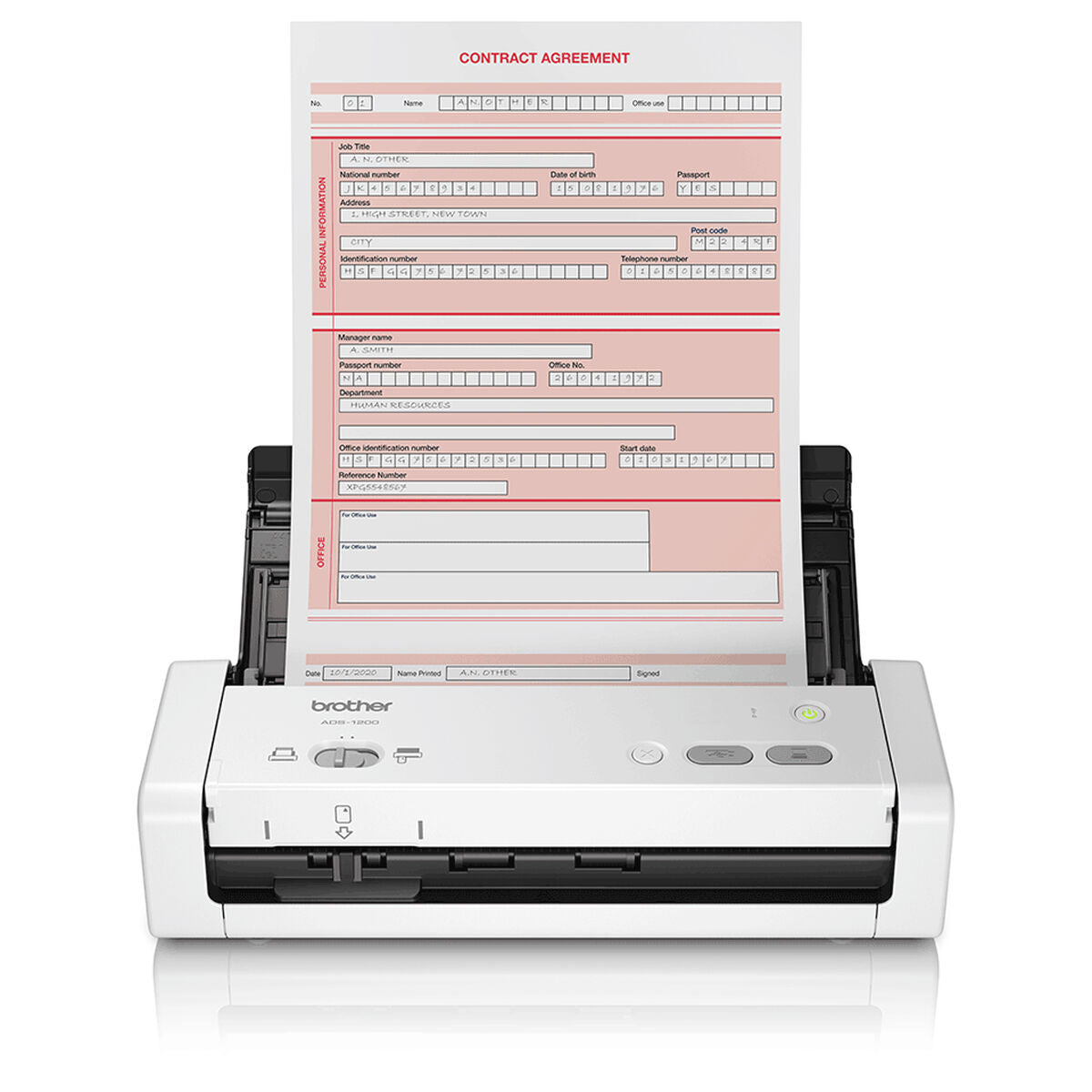 Scanner Double Face Brother ADS1200UN1 USB 2.0/3.0 1200 dpi 25 ppm 25 ppm