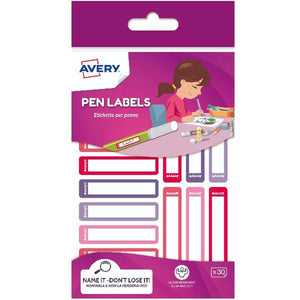 Klebeetiketten Avery RESMI30F-UK Weiß Rot 10 x 50 mm (30 Stück)