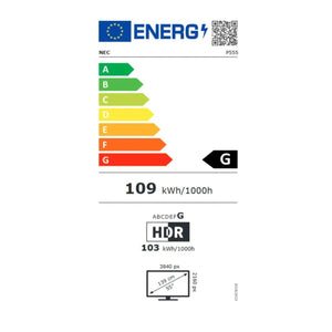 Écran Videowall NEC P555 4K Ultra HD 55" 60 Hz