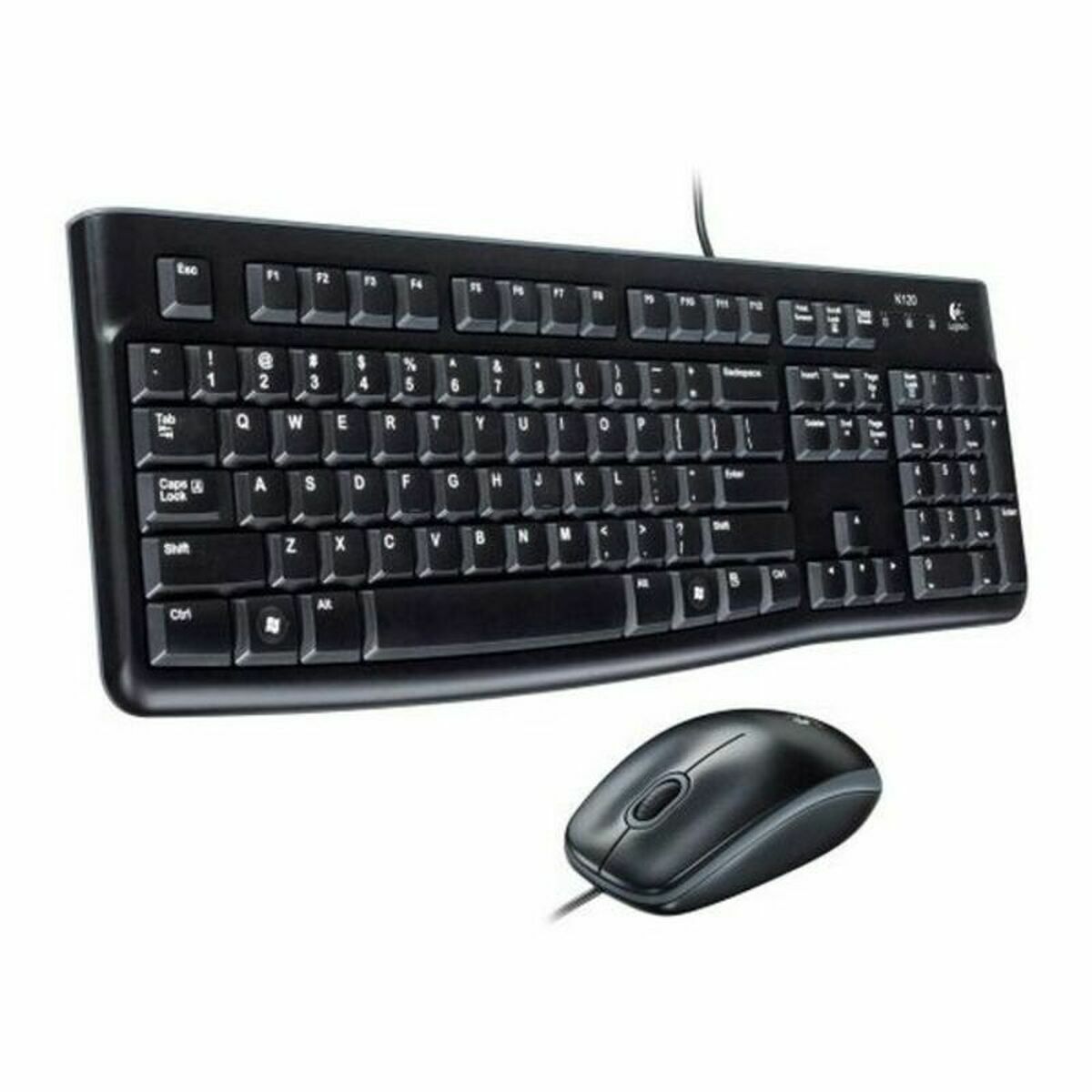 Keyboard and Mouse Logitech 920-002550 Black Spanish Qwerty