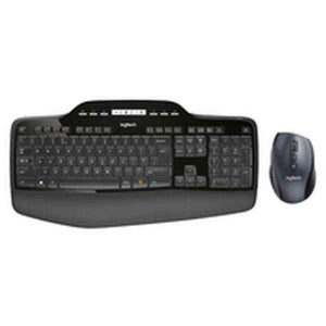 Clavier et souris sans fil Logitech 920-002437 Noir Espagnol Qwerty QWERTY