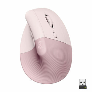 Ergonomische optische Maus Logitech Lift Schwarz Grau Rosa Rose