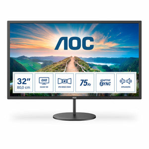 Monitor AOC Q32V4 32" IPS 75 Hz 31,5" LED Flicker free