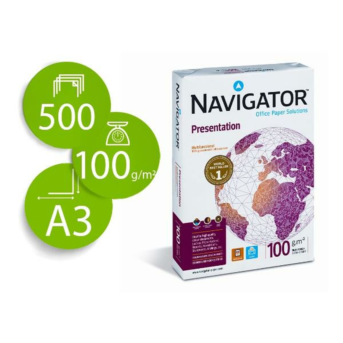 Druckerpapier Navigator NAV-100-A3 A4