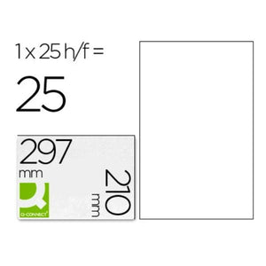 Adhesive labels Q-Connect KF00228 Transparent