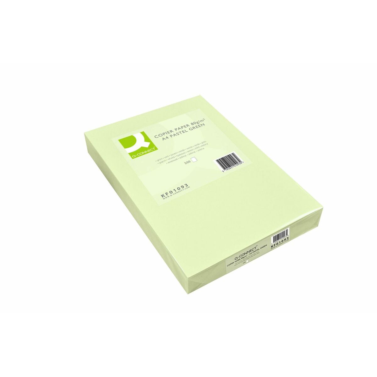 Druckerpapier Q-Connect KF01093 grün A4 500 Blatt