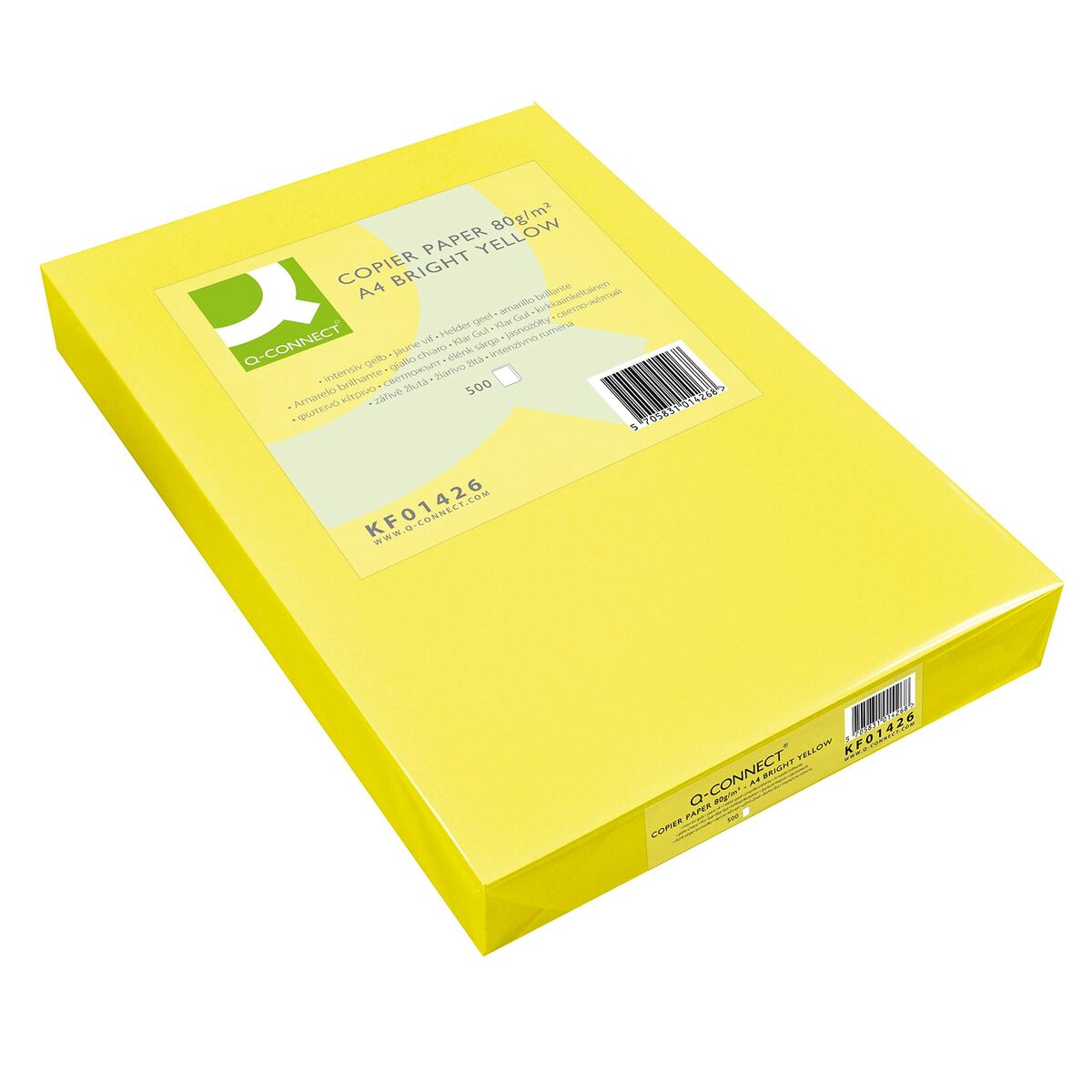 Papier pour imprimante Q-Connect KF01426 Jaune A4 500 Volets