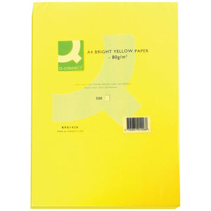 Papier pour imprimante Q-Connect KF01426 Jaune A4 500 Volets