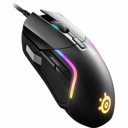 Souris SteelSeries Rival 5 Noir Jeux Lumières LED Avec câble