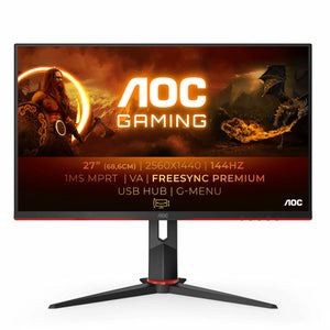 Écran AOC Q27G2U/BK 27" QUAD HD LED 27" LED VA Flicker free 144 Hz 50-60  Hz