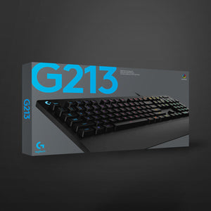 Gaming Tastatur Logitech G213 Prodigy Schwarz Qwerty Spanisch