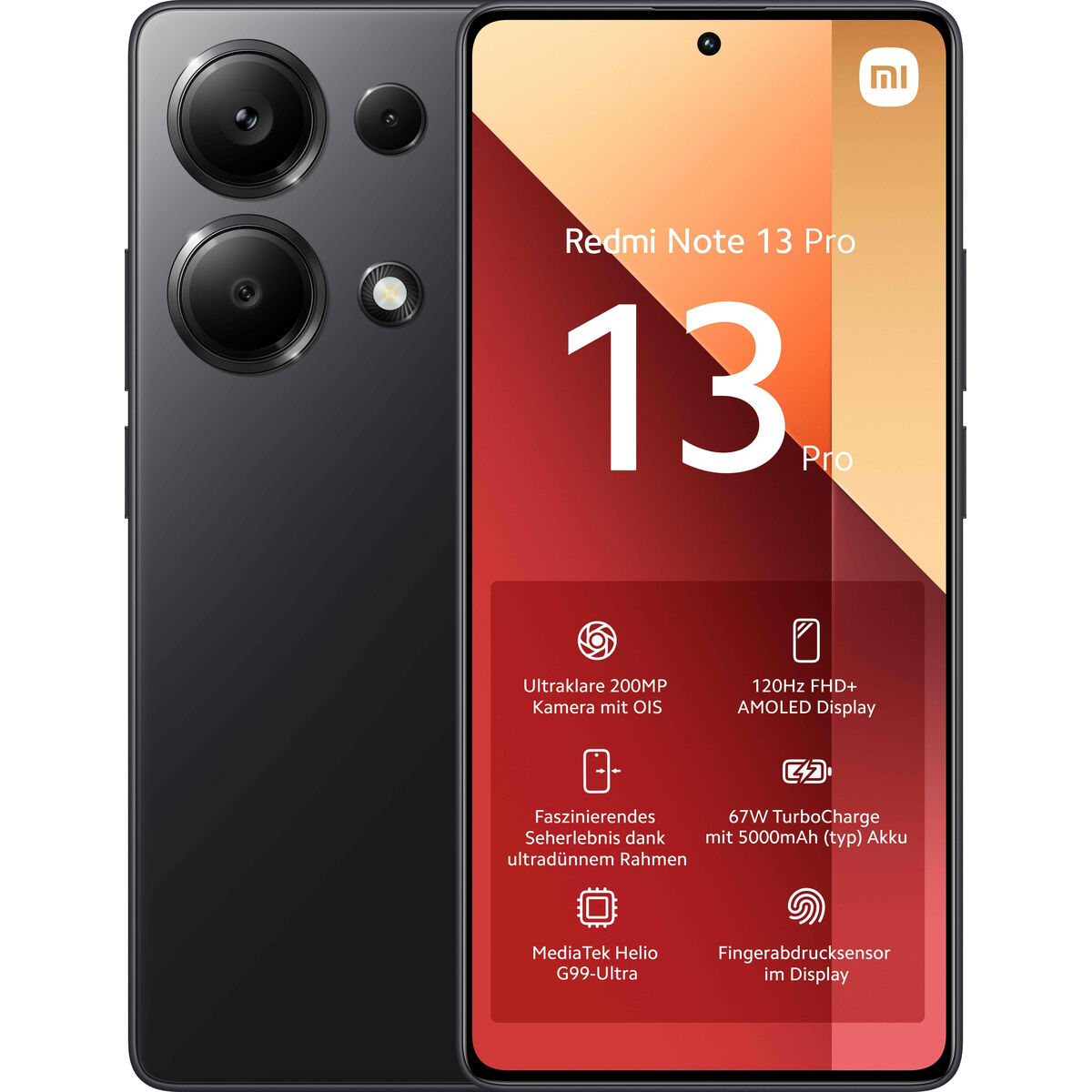 Smartphone Xiaomi Redmi Note 13 PRO 6,67" 8 GB RAM 256 GB Black