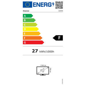 TV intelligente Hisense 32A4K 32" HD DLED Wi-Fi