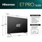 TV intelligente Hisense 65E7NQ 4K Ultra HD 65" LED HDR QLED