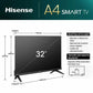 TV intelligente Hisense 32" LED