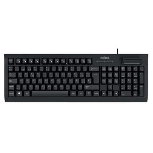 Tastatur Nilox NXKIRE0001 Qwerty Spanisch Schwarz