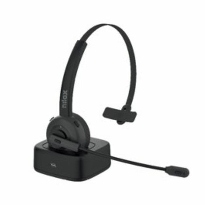 Casques avec Microphone Nilox NXAUB001 Noir