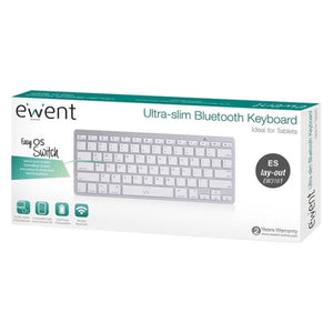 Bluetooth Keyboard Ewent EW3161 White Silver