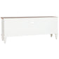 TV furniture Home ESPRIT White Natural Metal Fir 150 x 36 x 56 cm