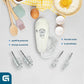 Mixeur/mélangeur de pâte Grunkel AM-350TURB05BOWL 350 W Blanc 1 L 2 L