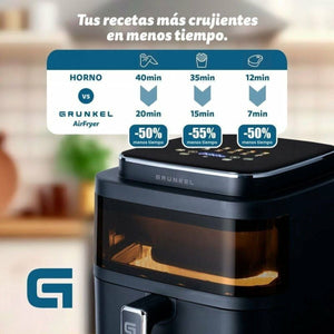 Friteuse à Air Grunkel Light Fryer 1400 W 6 L Noir