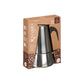 Cafetière Italienne Noir Argenté Acier 6 Tasses