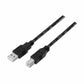 USB 2.0 A to USB B Cable NANOCABLE 10.01.0105-BK Black 4,5 m