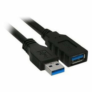 USB 3.0 A zu USB-A-Kabel NANOCABLE 10.01.0902BK 2 m Schwarz