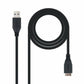 USB-C-Kabel NANOCABLE 10.01.1101-BK Schwarz 1 m